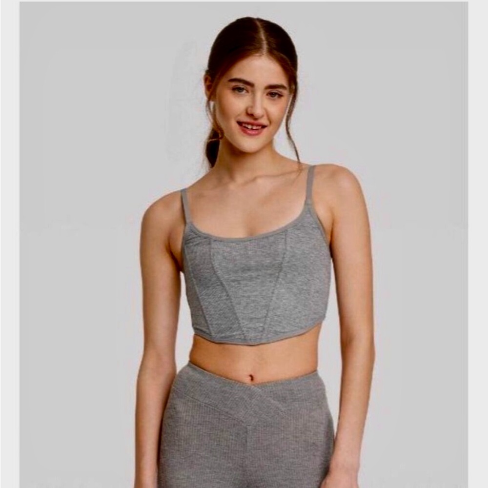 Cropped corset cami top